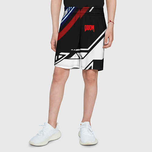 Детские шорты Doom steel geometry / 3D-принт – фото 3