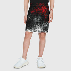 Шорты детские Краски брызги, цвет: 3D-принт — фото 2