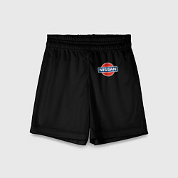 Шорты детские Nissan logo steel, цвет: 3D-принт