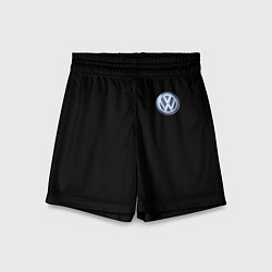 Шорты детские Volkswagen logo auto, цвет: 3D-принт