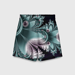 Шорты детские Фракталы узорный стиль, цвет: 3D-принт