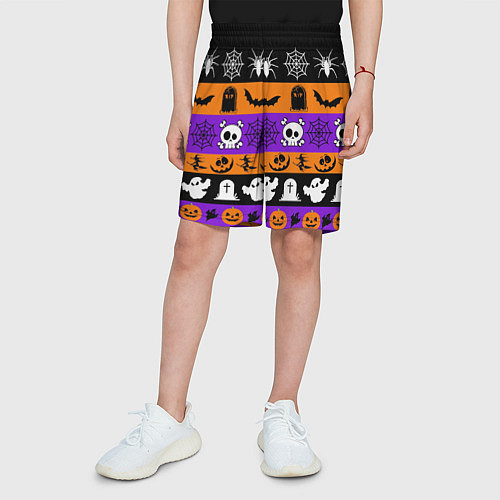 Детские шорты Монстры на хэллоуин / 3D-принт – фото 3