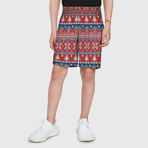 Детские шорты New year pattern / 3D-принт – фото 3