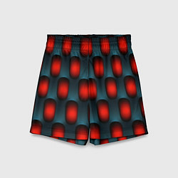 Шорты детские Металлическая решетка паттерн, цвет: 3D-принт