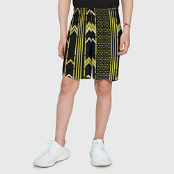 Шорты детские Закулисье классика на чёрном фоне, цвет: 3D-принт — фото 2