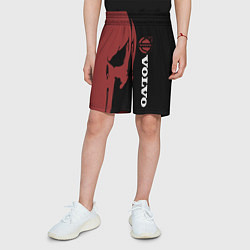 Шорты детские Вольво и череп, цвет: 3D-принт — фото 2