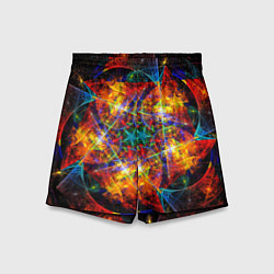 Шорты детские Оптический дым текстура, цвет: 3D-принт