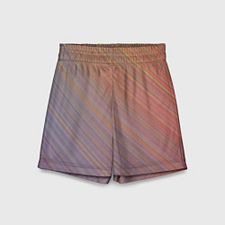 Шорты детские Градиент в полоску, цвет: 3D-принт