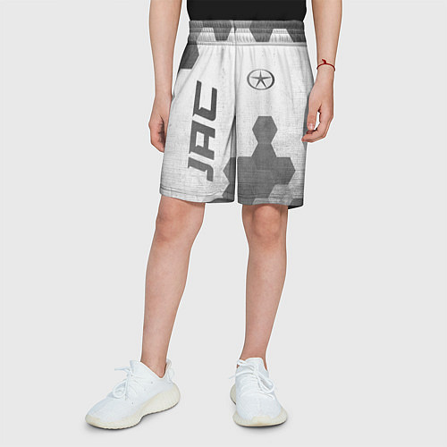 Детские шорты JAC - white gradient вертикально / 3D-принт – фото 3