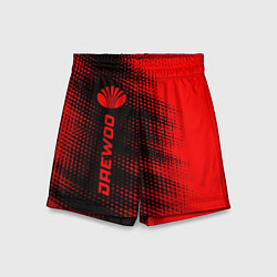 Шорты детские Daewoo - red gradient по-вертикали, цвет: 3D-принт