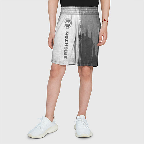 Детские шорты Brighton - white gradient по-вертикали / 3D-принт – фото 3
