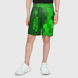 Шорты детские Poppy Playtime - green gradient по-вертикали, цвет: 3D-принт — фото 2