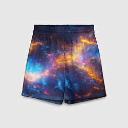 Шорты детские Космическая текстура фон, цвет: 3D-принт