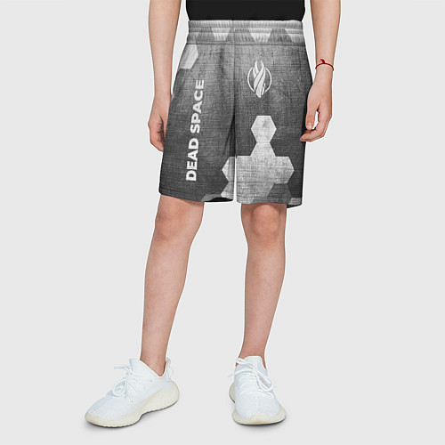 Детские шорты Dead Space - grey gradient вертикально / 3D-принт – фото 3