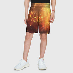 Шорты детские Золотая блестящая текстура, цвет: 3D-принт — фото 2