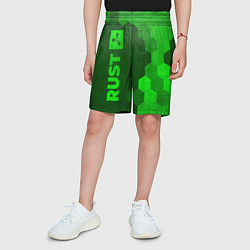 Шорты детские Rust - green gradient по-вертикали, цвет: 3D-принт — фото 2