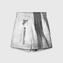 Шорты детские Hoffenheim - white gradient по-вертикали, цвет: 3D-принт
