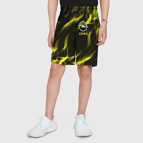 Детские шорты Opel огненный стиль / 3D-принт – фото 3