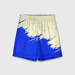 Шорты детские Color blue white, цвет: 3D-принт