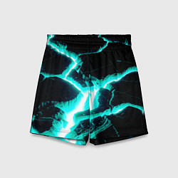 Шорты детские Color light blue black, цвет: 3D-принт
