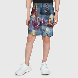 Шорты детские Ведьмы и волшебницы, цвет: 3D-принт — фото 2