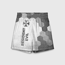 Шорты детские Resident Evil - white gradient по-вертикали, цвет: 3D-принт