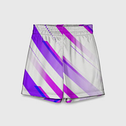 Шорты детские Color white pink, цвет: 3D-принт
