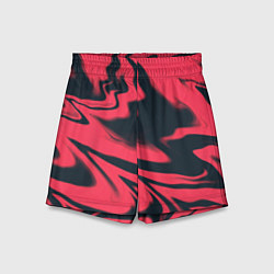 Шорты детские Color black red, цвет: 3D-принт