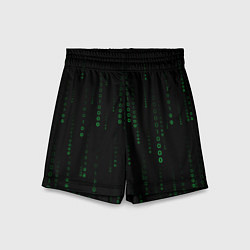 Шорты детские Color black green, цвет: 3D-принт