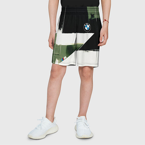 Детские шорты BMW логотип / 3D-принт – фото 3