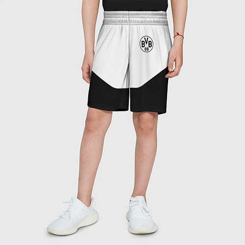 Детские шорты Borussia geometry / 3D-принт – фото 3