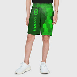 Шорты детские Volvo - green gradient по-вертикали, цвет: 3D-принт — фото 2