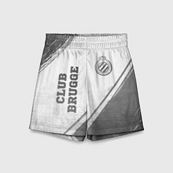 Шорты детские Club Brugge - white gradient вертикально, цвет: 3D-принт