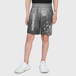 Шорты детские Honda - grey gradient вертикально, цвет: 3D-принт — фото 2