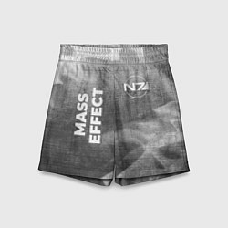Шорты детские Mass Effect - grey gradient вертикально, цвет: 3D-принт