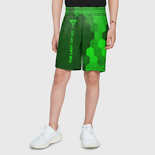 Детские шорты The Last Of Us - green gradient по-вертикали / 3D-принт – фото 3