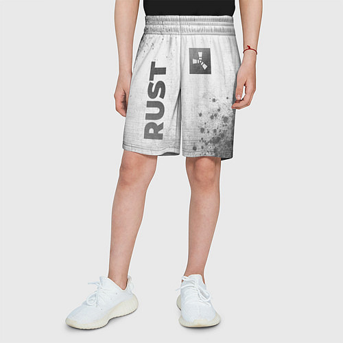 Детские шорты Rust - white gradient вертикально / 3D-принт – фото 3