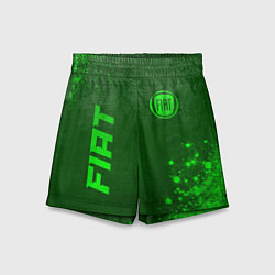 Шорты детские Fiat - green gradient вертикально, цвет: 3D-принт
