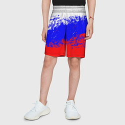 Шорты детские Патриот - флаг, цвет: 3D-принт — фото 2