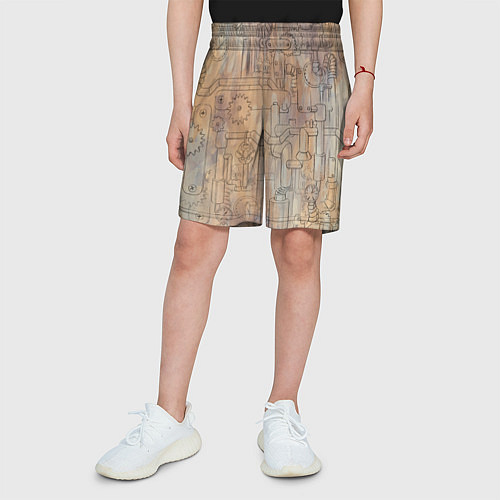 Детские шорты Стимпанк элементы / 3D-принт – фото 3