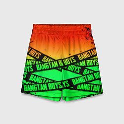 Шорты детские Bangtan Boys steel grunge, цвет: 3D-принт