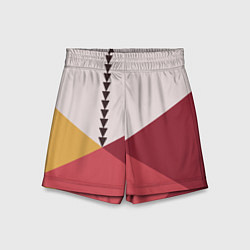 Шорты детские Колор-блок фруктовый чиа пудинг, цвет: 3D-принт