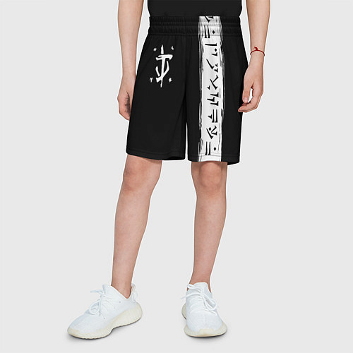 Детские шорты Doom символы марса / 3D-принт – фото 3