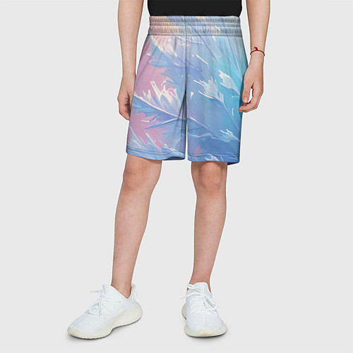Детские шорты Ледяной куст / 3D-принт – фото 3