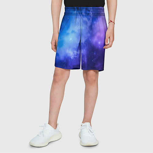 Детские шорты Неоновый яркий космос / 3D-принт – фото 3