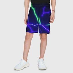 Шорты детские Multicolored lightning, цвет: 3D-принт — фото 2