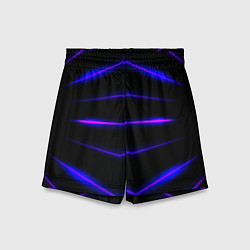 Шорты детские Color black neon stripes, цвет: 3D-принт
