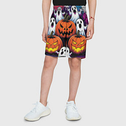 Шорты детские Happy Halloween 25, цвет: 3D-принт — фото 2
