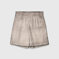 Шорты детские Текстура мокрый бетон бежевый, цвет: 3D-принт