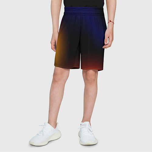Детские шорты Color black red blue / 3D-принт – фото 3